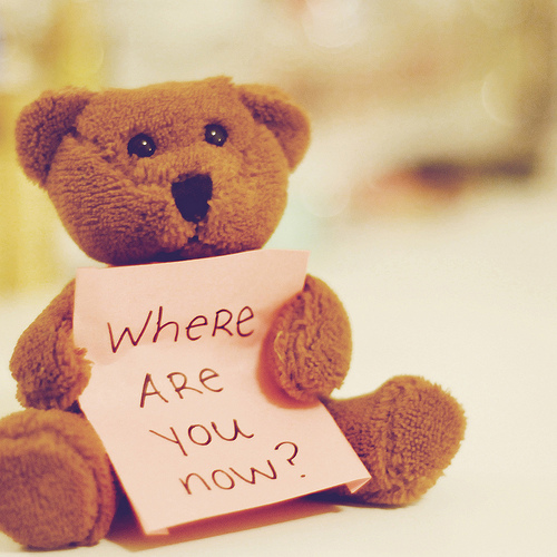 Onde está você agora?
