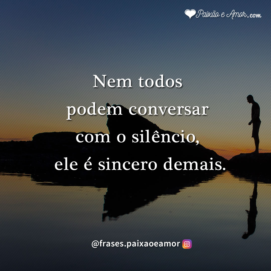 Conversar com o silêncio